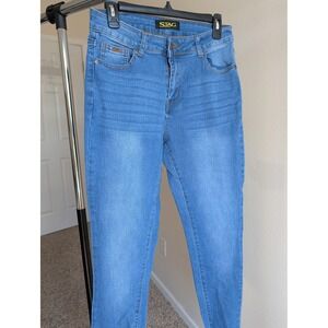 Stag Jeans Womens Medium Wash High Rise Skinny Stretch Denim Blue Jeans Size 11